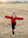 Dievčenské tričko WILD POPPIES s dlhým rukávom