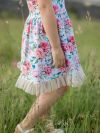 dievčenské šaty s kvetmi na leto